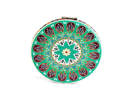 Specchio Mandala Verde