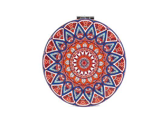 Specchio Mandala Rosso e Blu