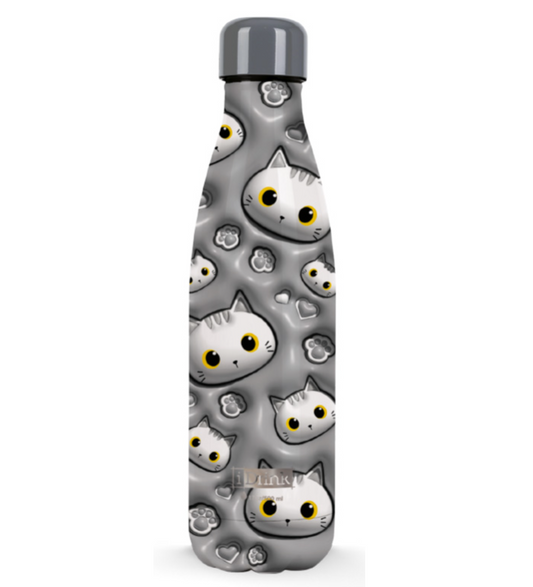 Borraccia Termica 500 ml WHITE CAT 3D
