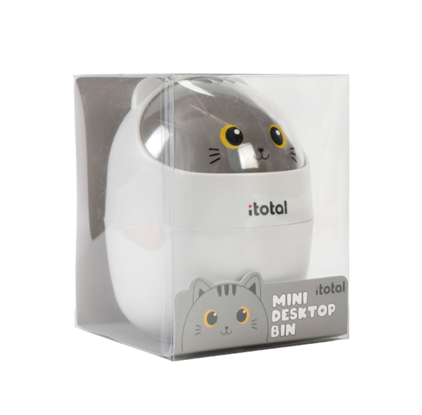Cestino da scrivania GATTO GRIGIO