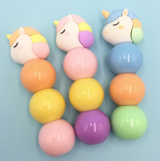 Evidenziatore tre colori UNICORNO ARANCIO