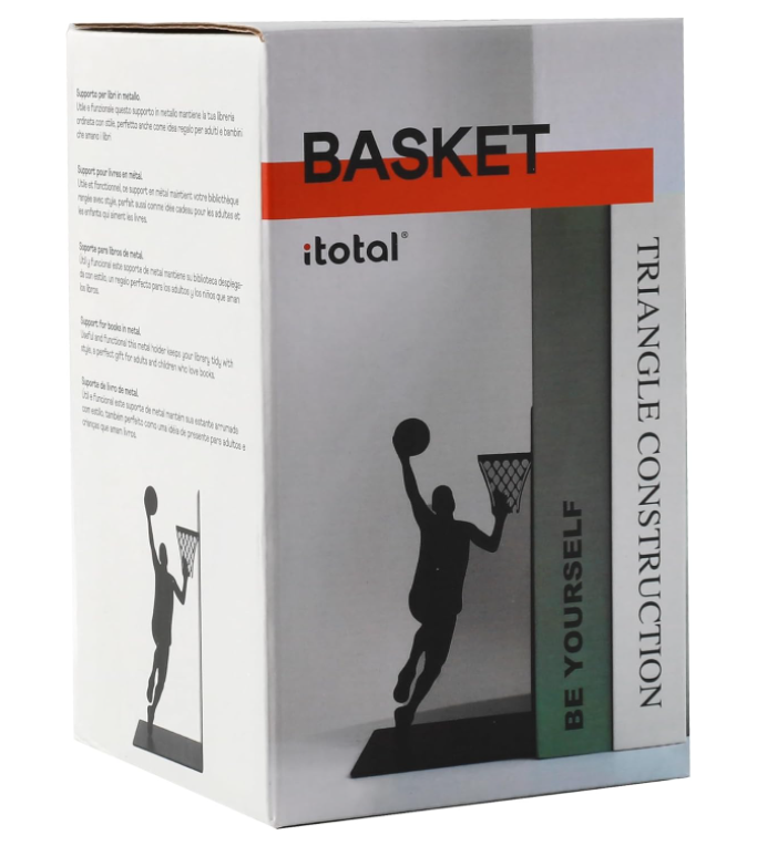 Fermalibri metallo BASKET
