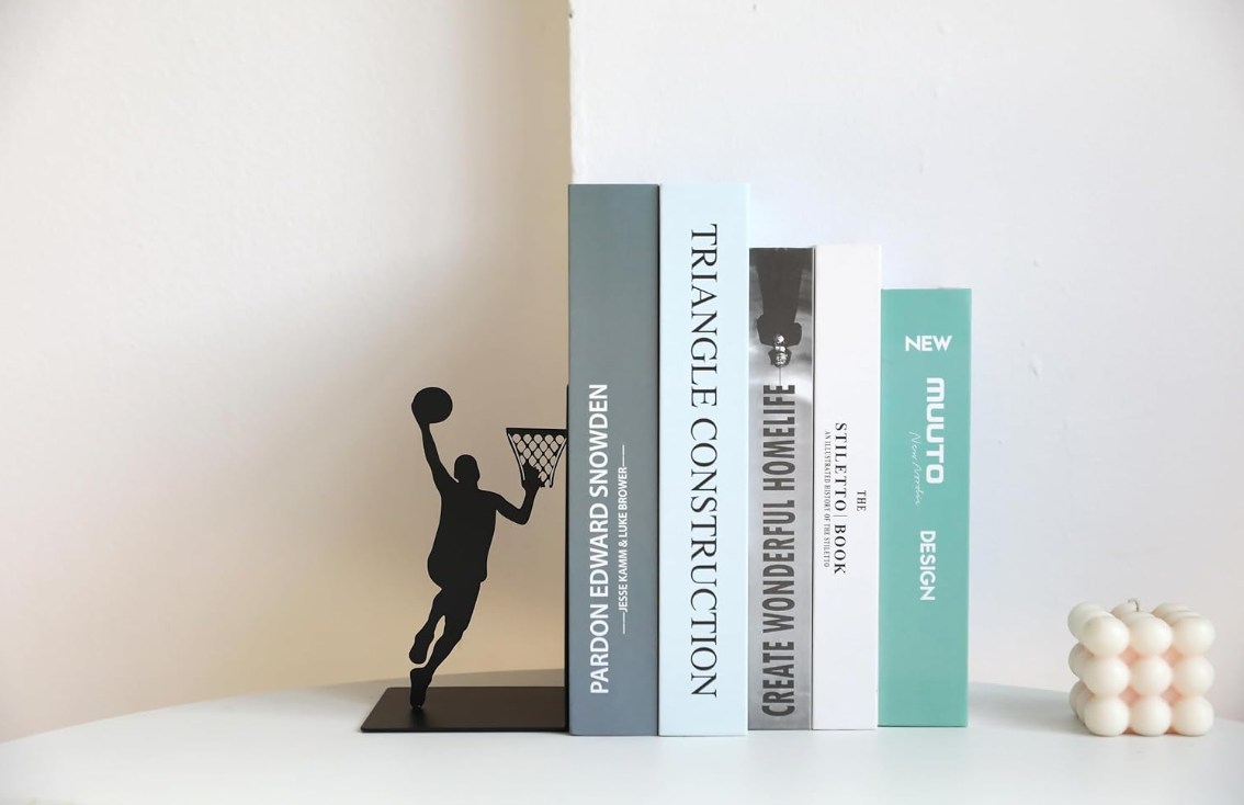 Fermalibri metallo BASKET