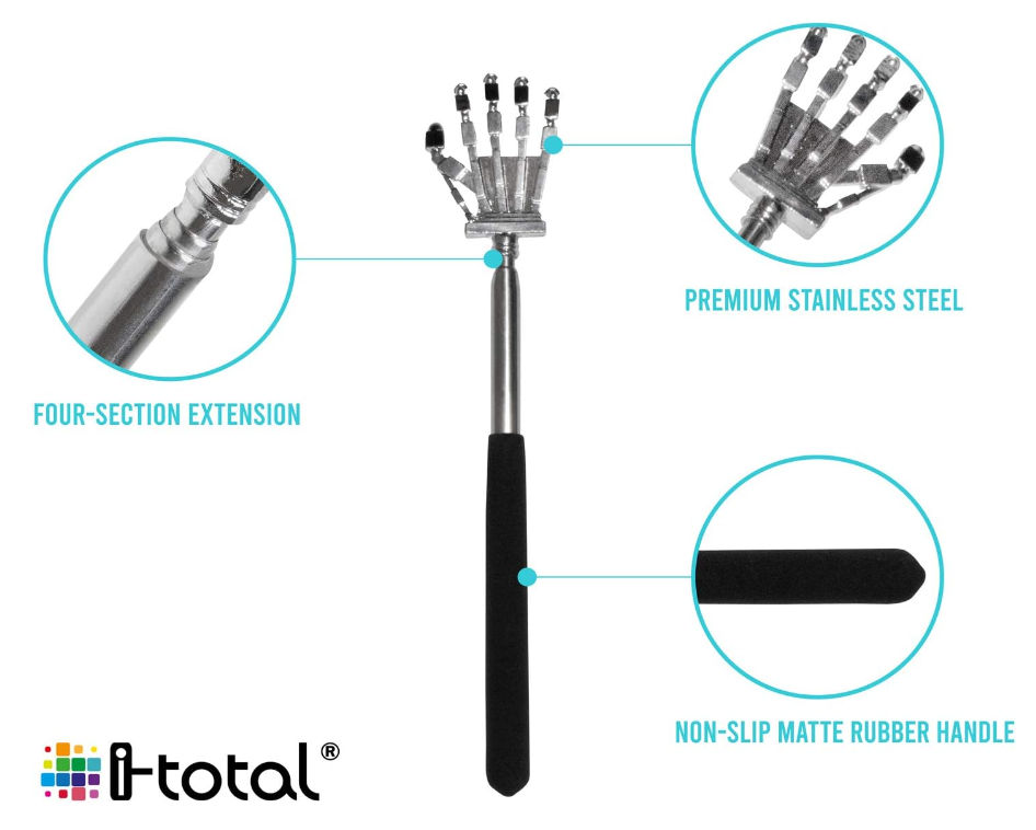 Grattaschiena estensibile in metallo
