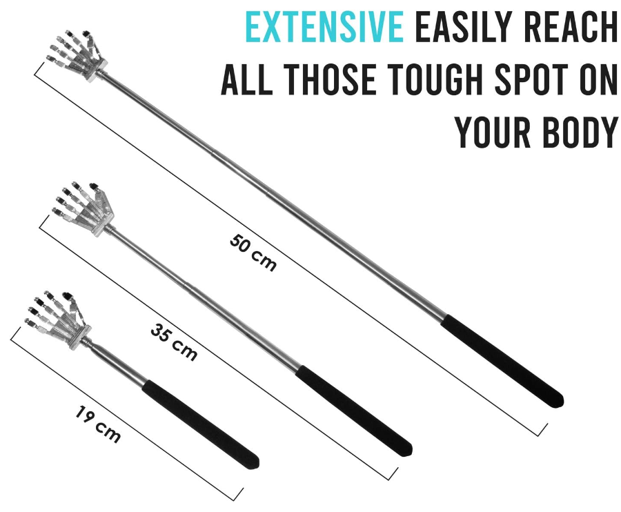 Grattaschiena estensibile in metallo