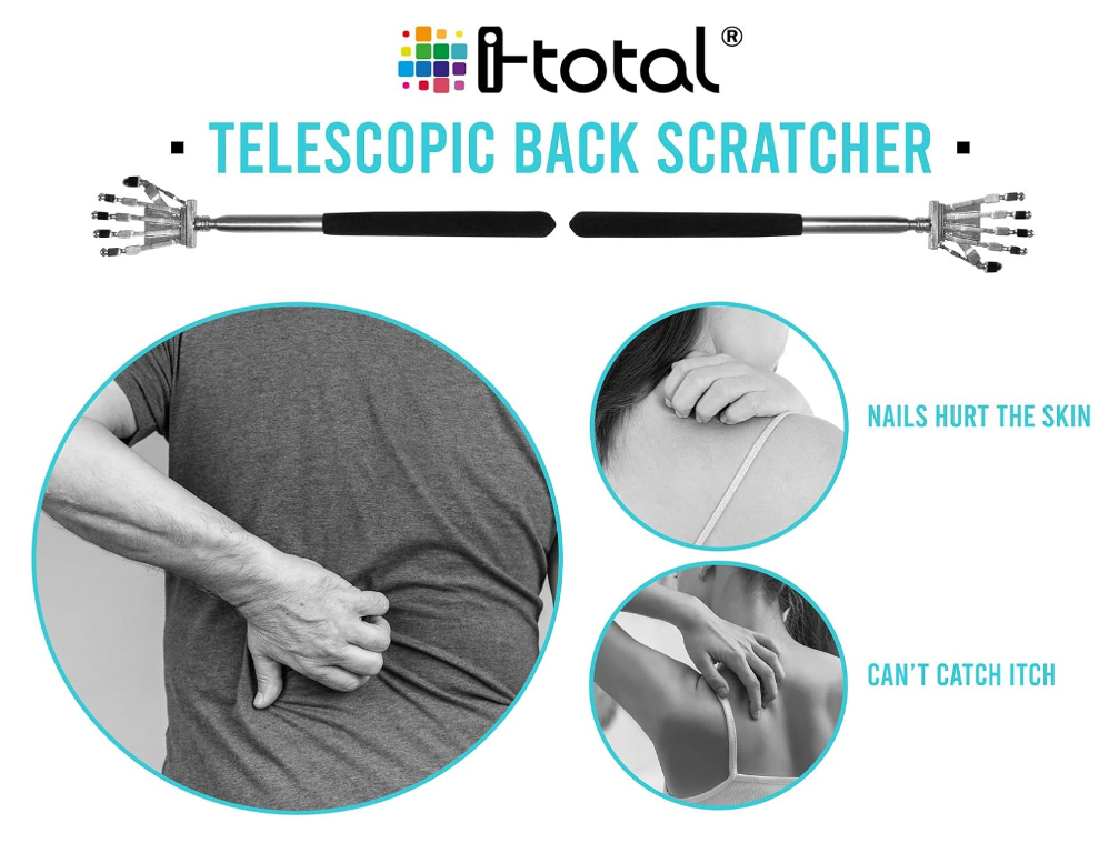 Grattaschiena estensibile in metallo