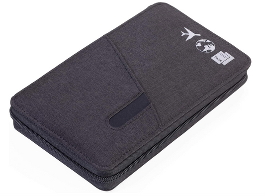 Organizer/Astuccio da viaggio nero "CARGOSAFE"