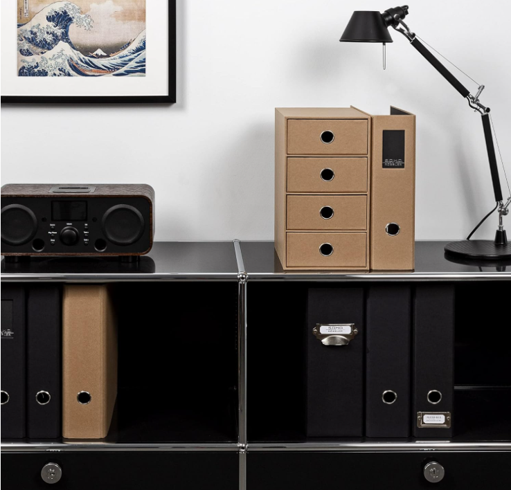 Box archivio 4 cassetti SOHO 175x310x250 Kraft avana