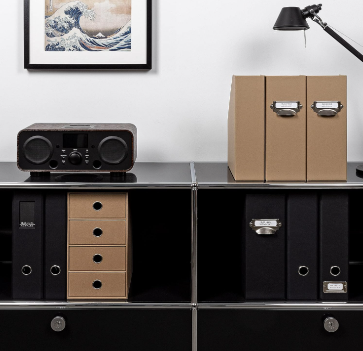 Box archivio 4 cassetti SOHO 175x310x250 Kraft avana