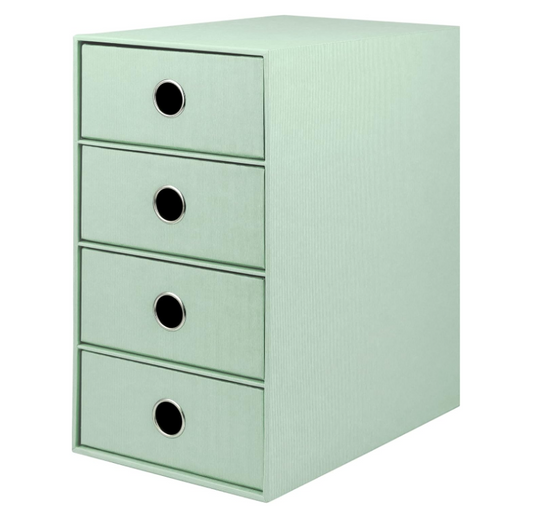 Box archivio 4 cassetti SOHO 175x310x250 Menta/mint