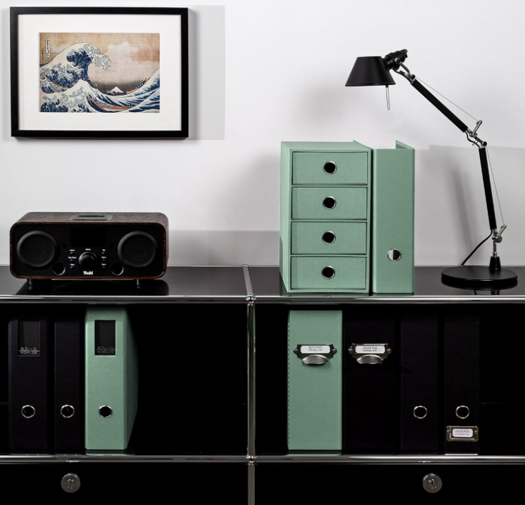 Box archivio 4 cassetti SOHO 175x310x250 Menta/mint