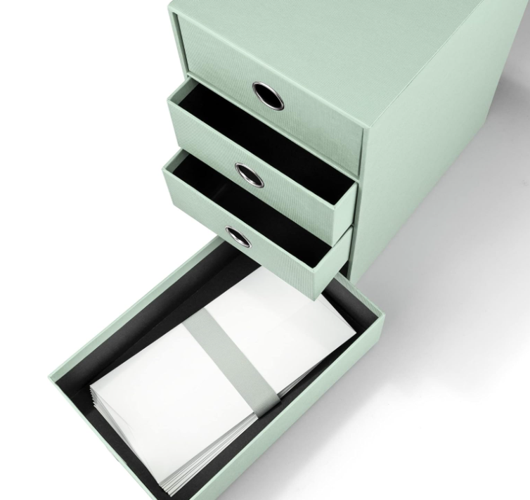 Box archivio 4 cassetti SOHO 175x310x250 Menta/mint