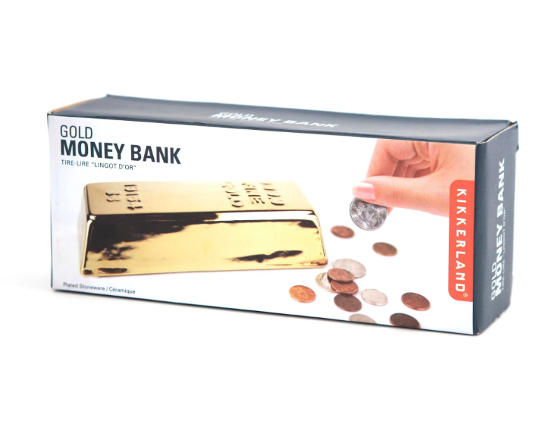 Salvadanaio Lingotto in ceramica