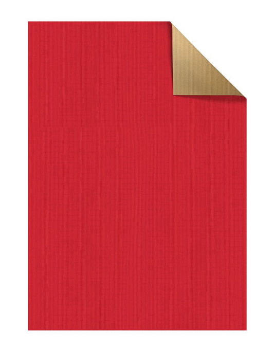 Carta Regalo f.to 100x70 Uni Duplo Rosso/Oro