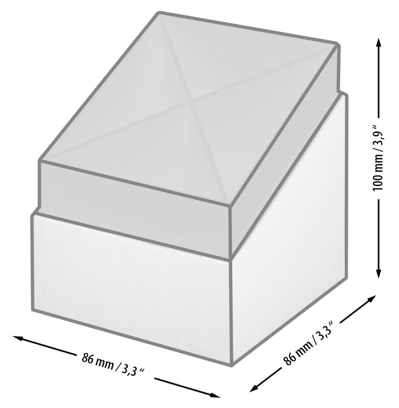 Cubo portapenne SOHO 86x86x100mm denim blu