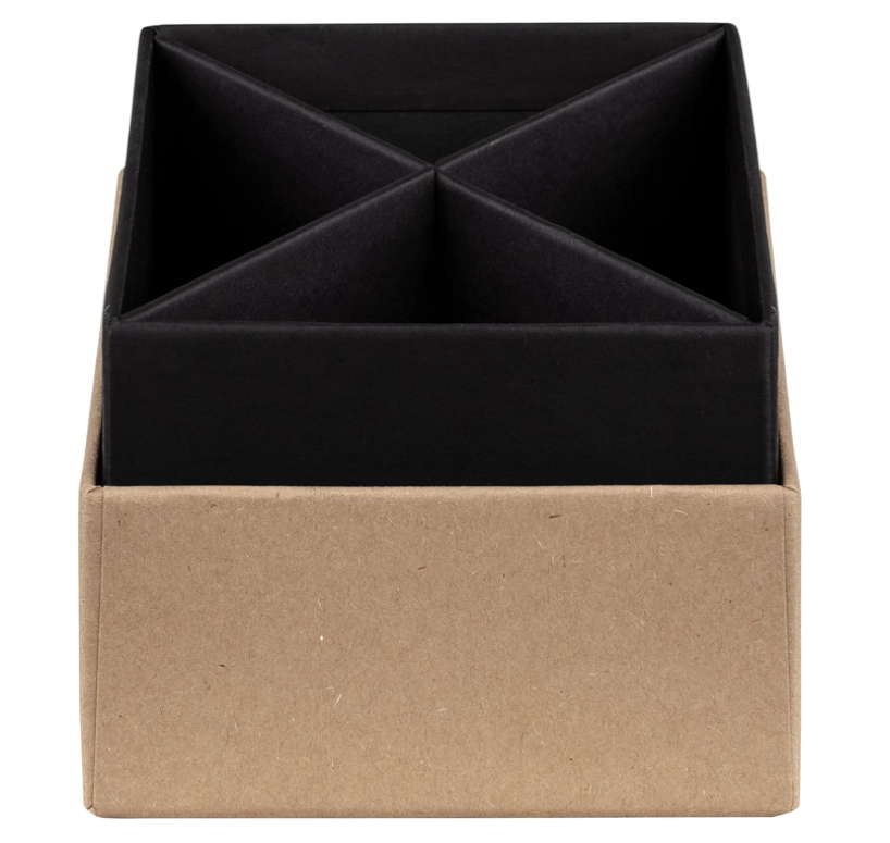 Cubo portapenne SOHO 86x86x100mm Kraft avana