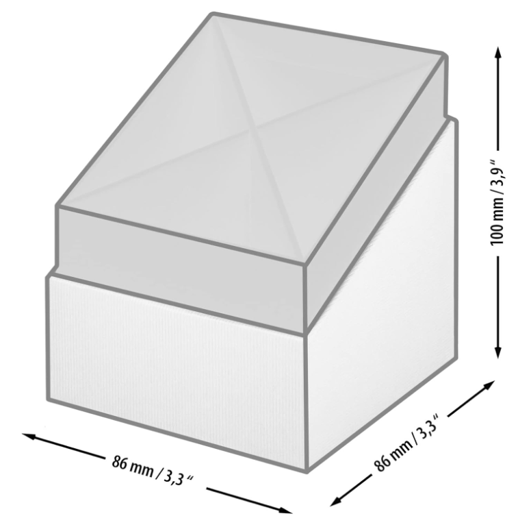 Cubo portapenne SOHO 86x86x100mm Kraft avana