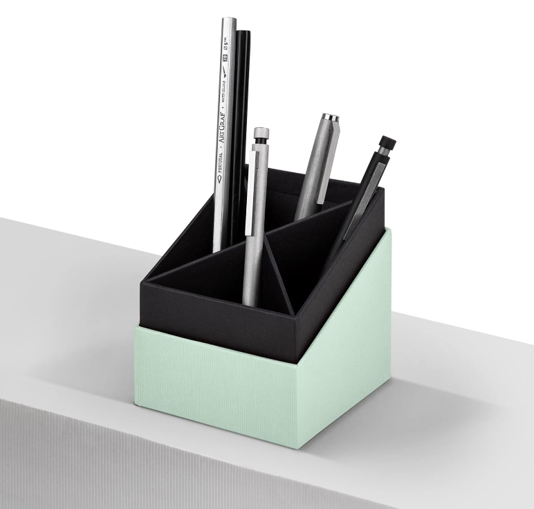 Cubo portapenne SOHO 86x86x100mm Menta/mint