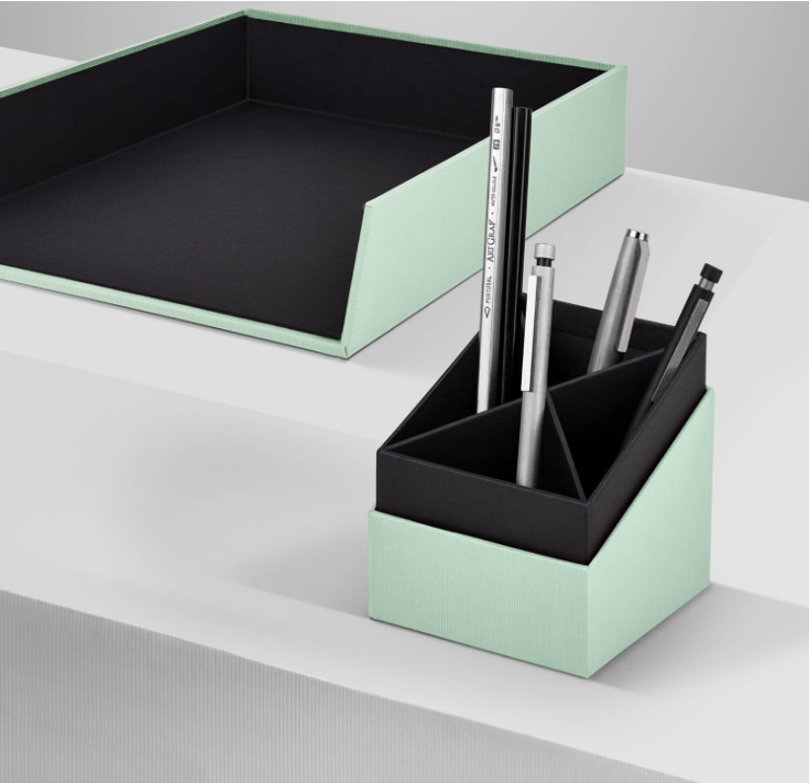 Cubo portapenne SOHO 86x86x100mm Menta/mint