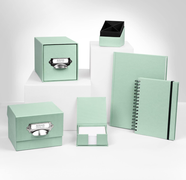 Cubo portapenne SOHO 86x86x100mm Menta/mint