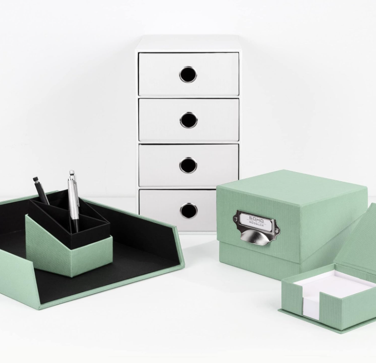 Cubo portapenne SOHO 86x86x100mm Menta/mint