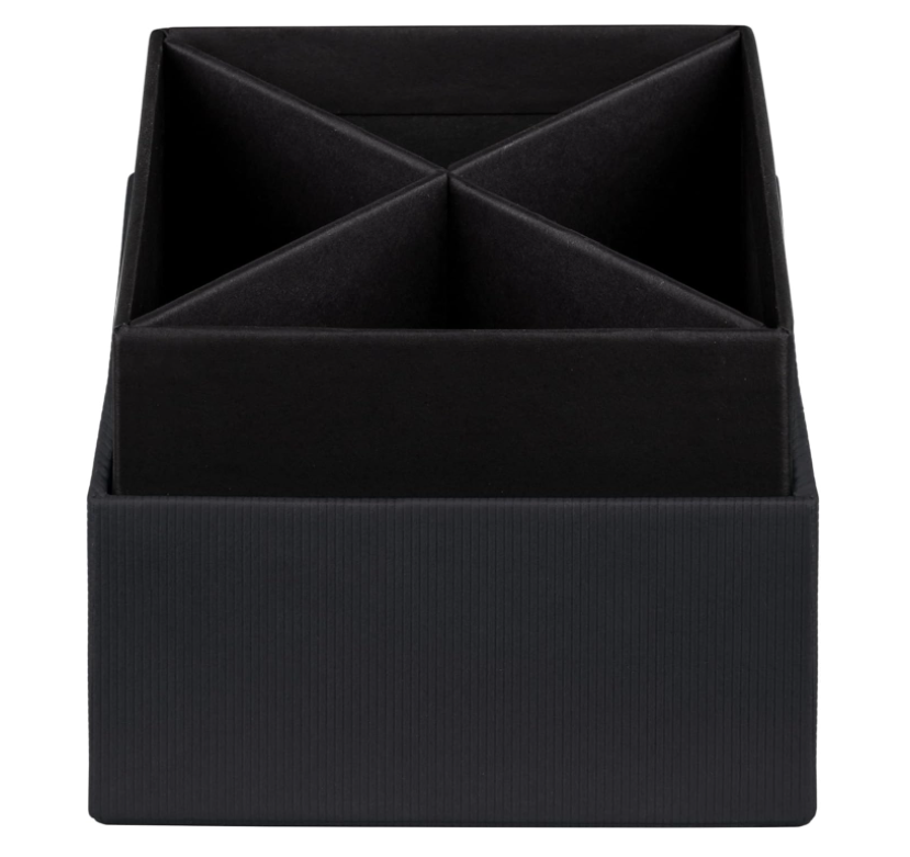 Cubo portapenne SOHO 86x86x100mm Nero