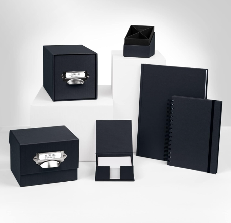 Cubo portapenne SOHO 86x86x100mm Nero