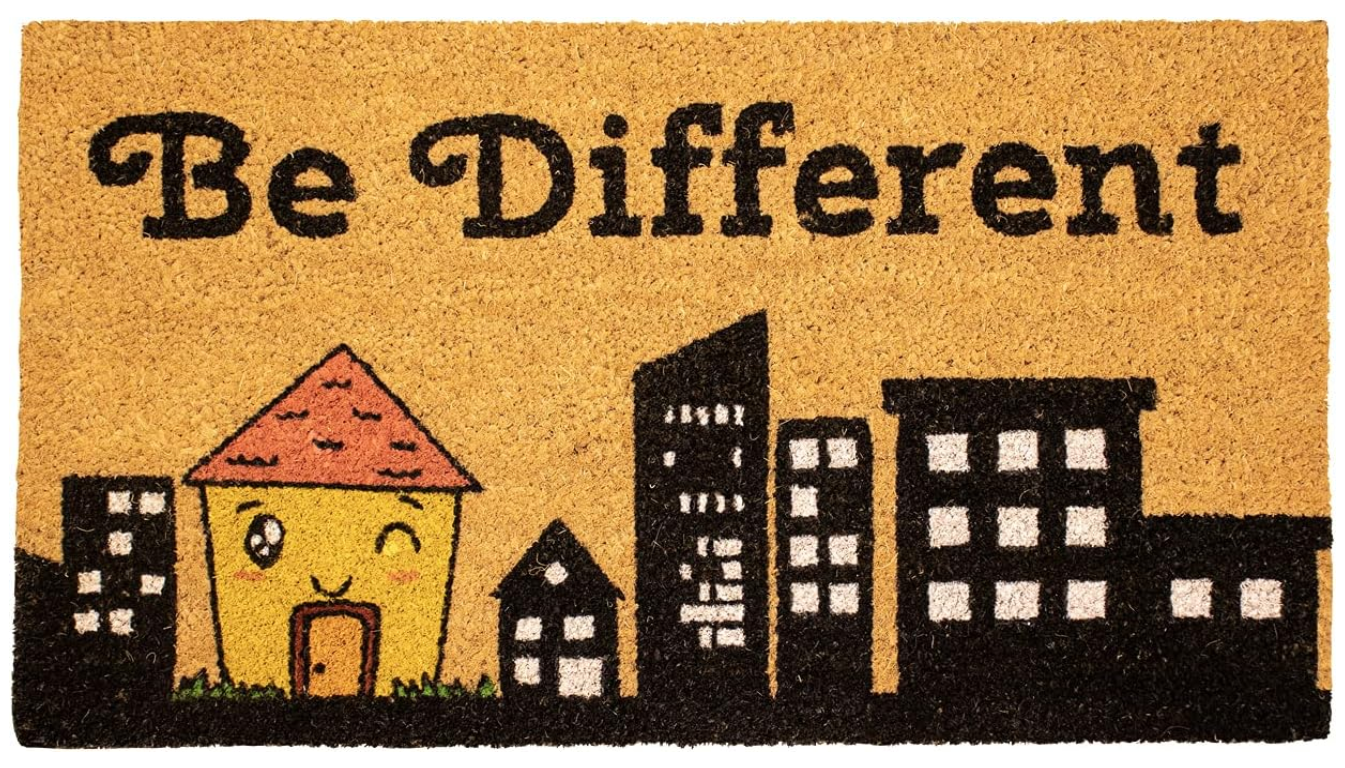 Zerbino "BE DIFFERENT" F TO 70x40x2 cm