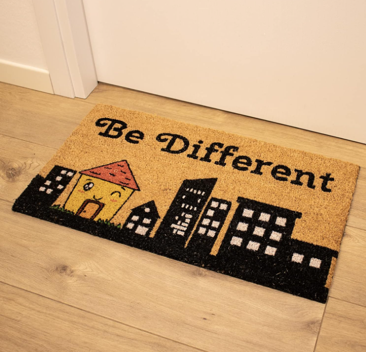 Zerbino "BE DIFFERENT" F TO 70x40x2 cm
