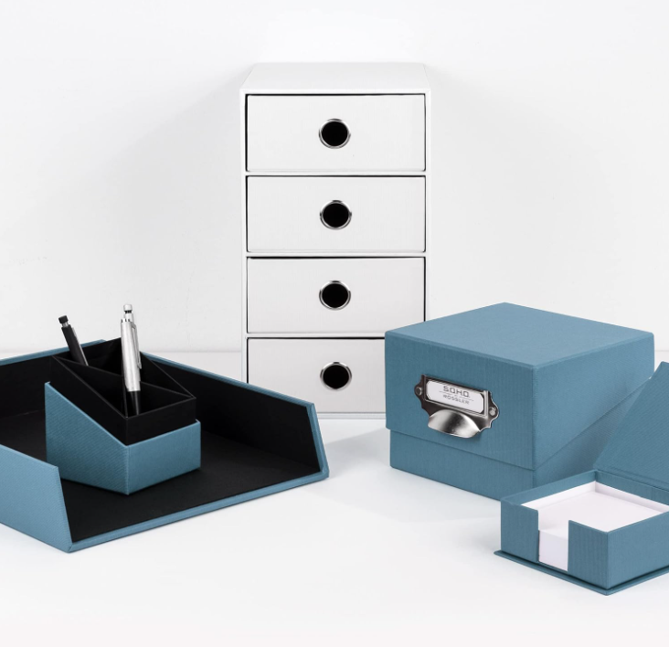 Vaschetta porta documenti SOHO A4 blu denim