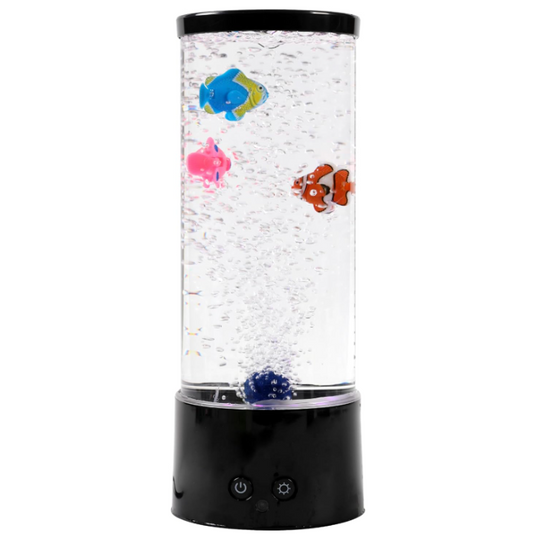 Lampada con pesci cambia colore rotonda 30 cm
