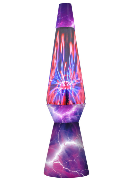 Lampada Plasma 36 cm con base colorata