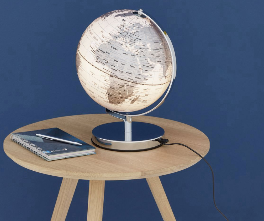 Mappamondo Luminoso TERRA WHITE LIGHT