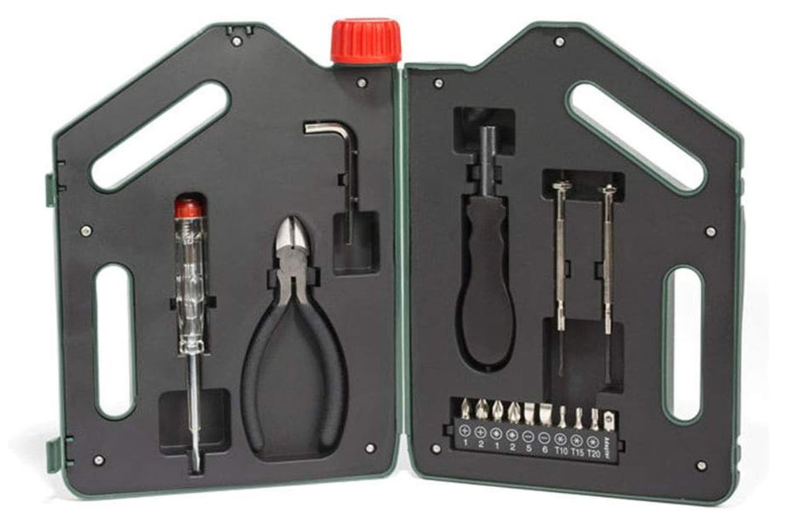 Set attrezzi a forma di Tanica d'olio