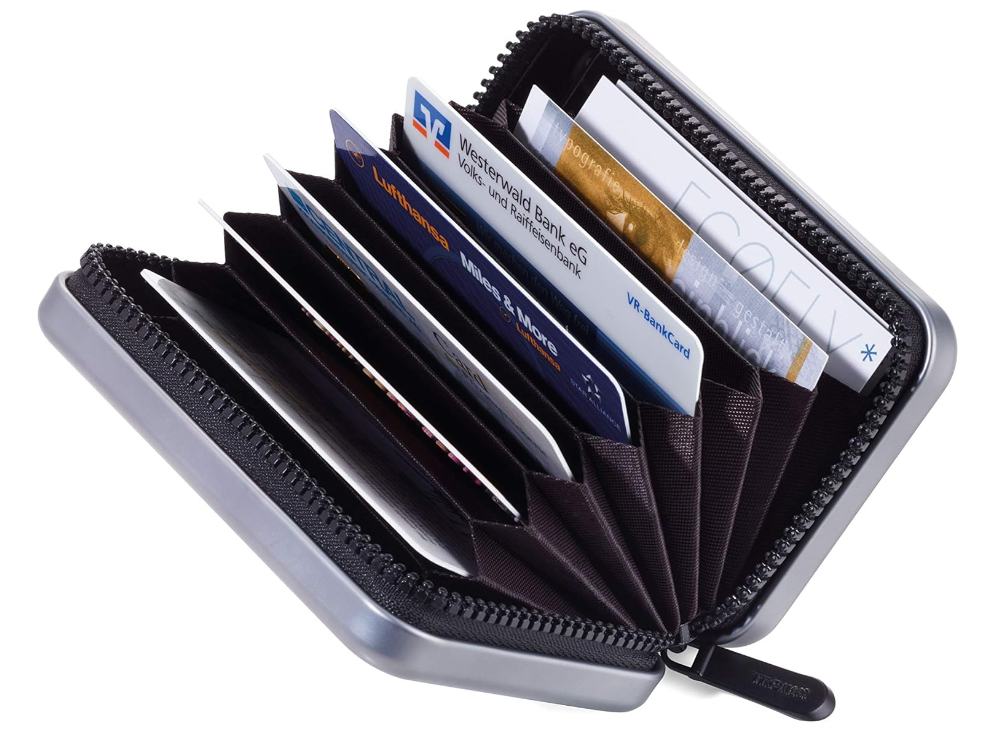 Porta Carte di Credito/Biglietti da Visita VALIGIA GRIGIO