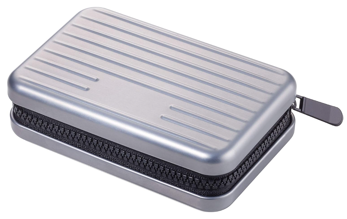 Porta Carte di Credito/Biglietti da Visita VALIGIA GRIGIO