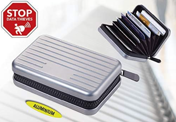 Porta Carte di Credito/Biglietti da Visita VALIGIA GRIGIO