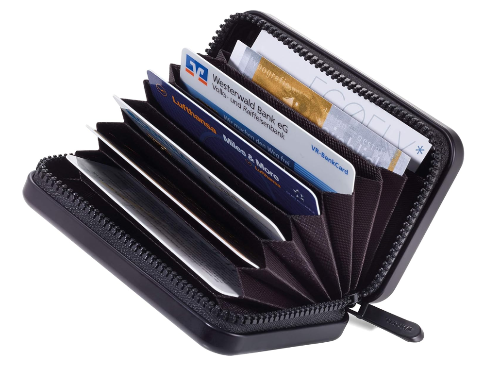 Porta carte di credito/ Biglietti da visita VALIGIA NERO
