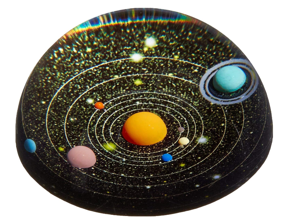 Fermacarte in Vetro Planetario