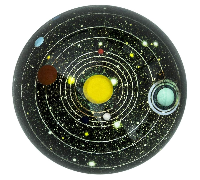 Fermacarte in Vetro Planetario