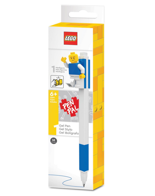 Penna Gel Blu Lego + Minifigure