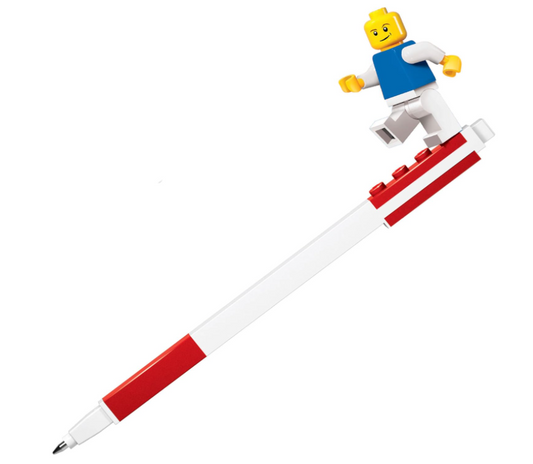 Penna Gel Rosso Lego + Minifigure
