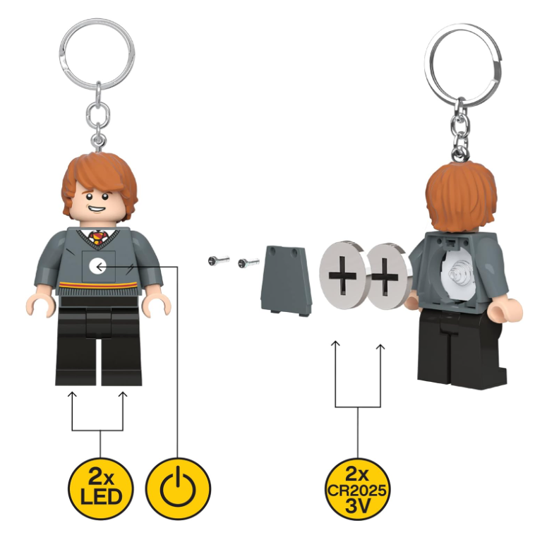 Portachiavi Led Lego Ron Weasley
