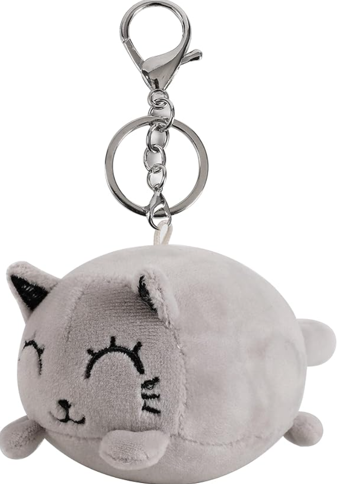 Portachiavi Peluche GATTO GRIGIO
