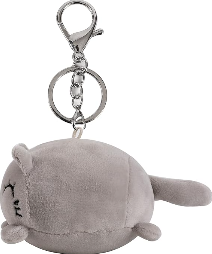 Portachiavi Peluche GATTO GRIGIO