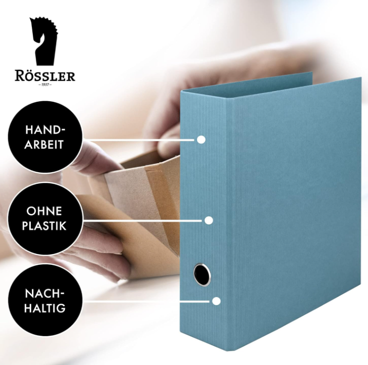 Raccoglitore SOHO A4 d.8,5cm Denim Blu