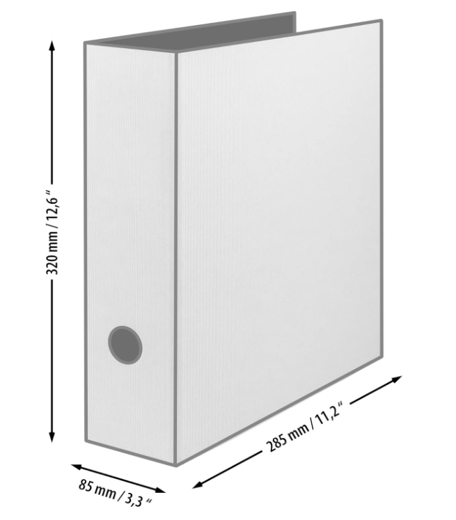 Raccoglitore SOHO A4 d. 8,5cm Kraft avana