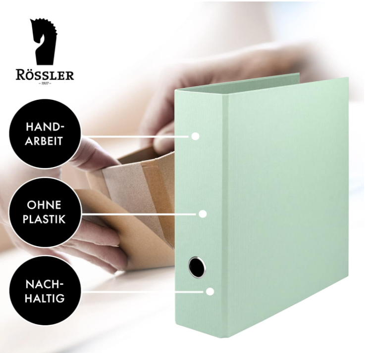 Raccoglitore SOHO A4 d. 8,5cm Mint/Menta