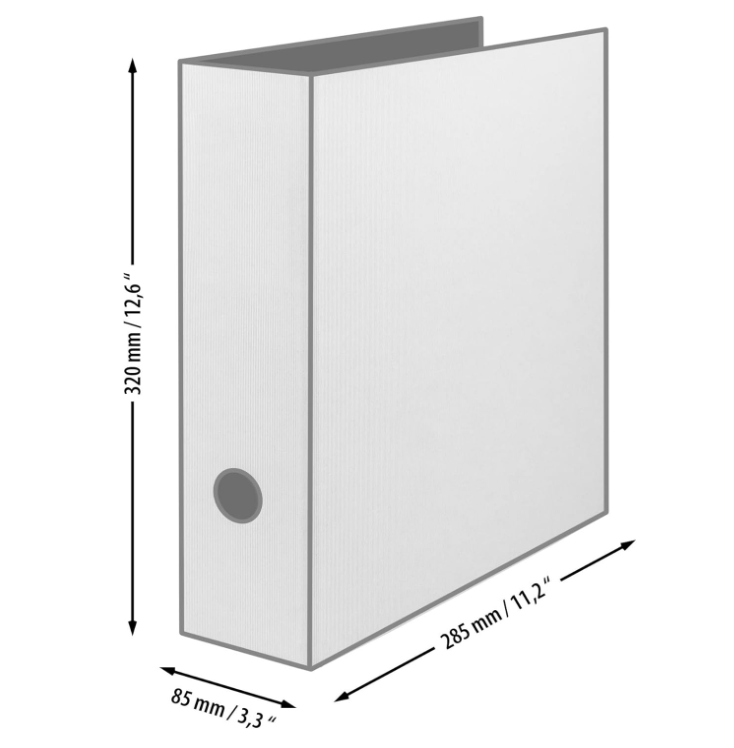 Raccoglitore SOHO A4 d. 8,5cm Nero