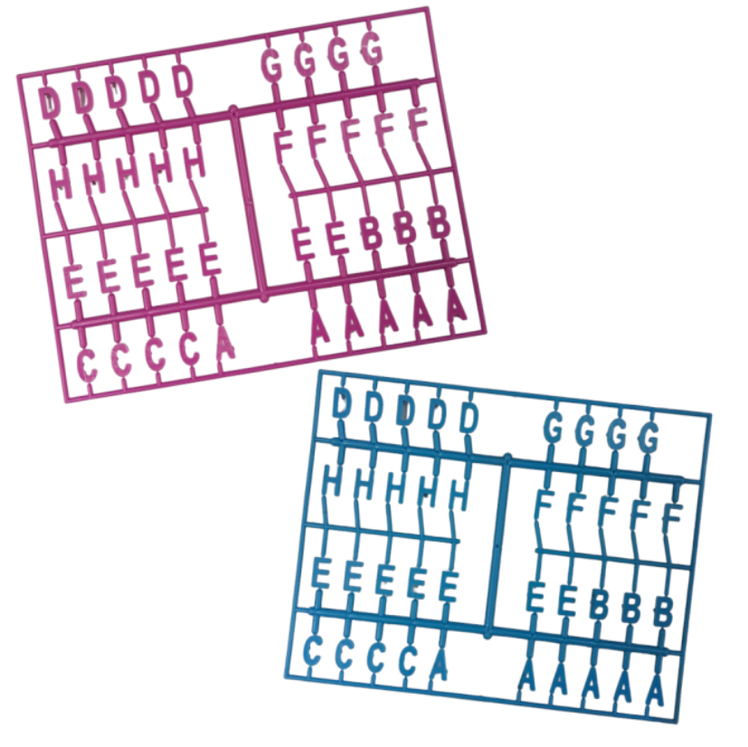 Lavagna Retro a pioli con lettere numeri e simboli